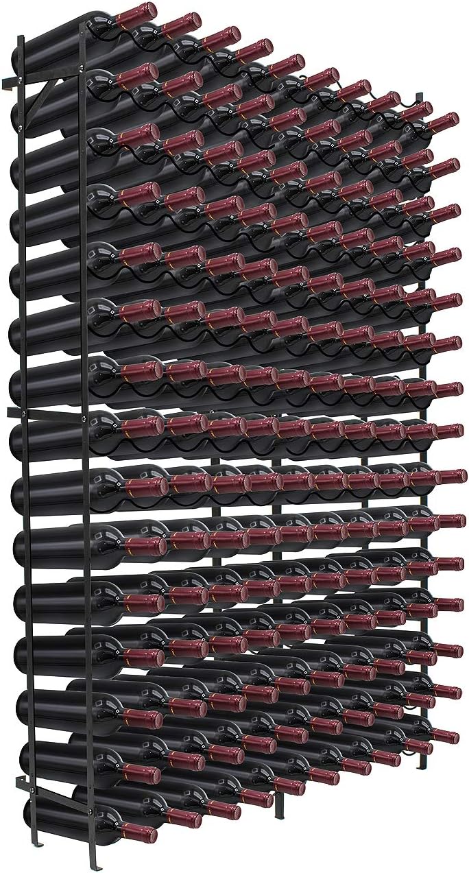 Sorbus Wine Rack Freestanding Floor - Wine Bottle Holder Holds 75 Bottles of Wine - 75 Bottle Capacity Wine Storage for Any Bar, Wine Cellar, Kitchen, Dining Room