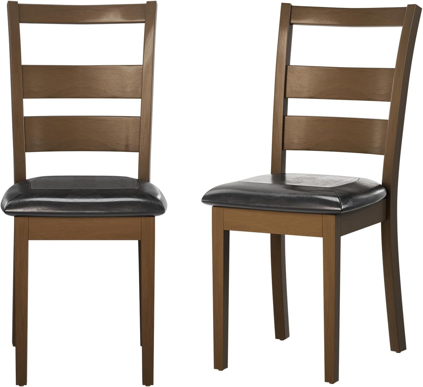 COLAMY Upholstered Dining Chairs Set of 6, Mid Century Modern Kitchen Chairs with Back, Farmhouse Fabric Side Dining Room Chairs with Wood Legs for Dining Room Restaurant, Beige